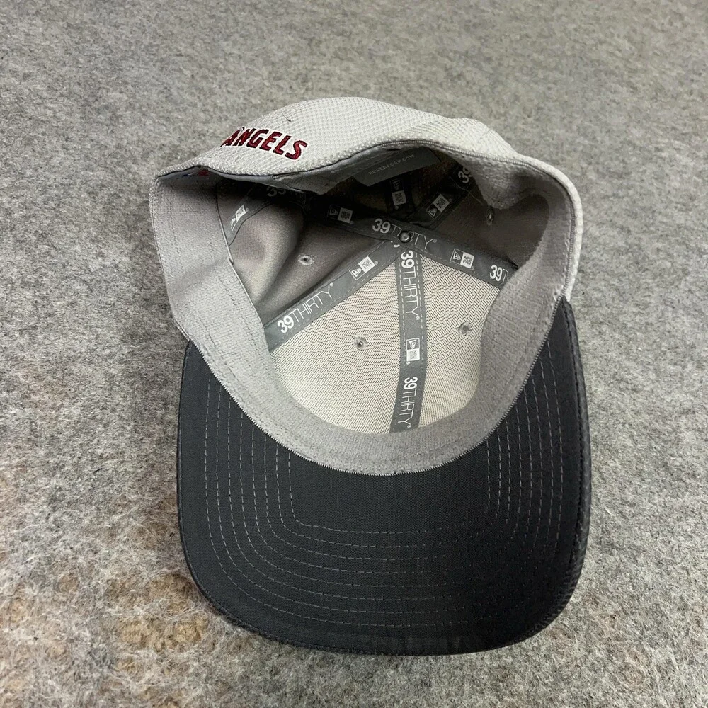 Los Angeles Angels Hat Cap Flex Mens Medium Gray MLB‎ Baseball New Era Sports